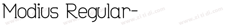 Modius Regular字体转换